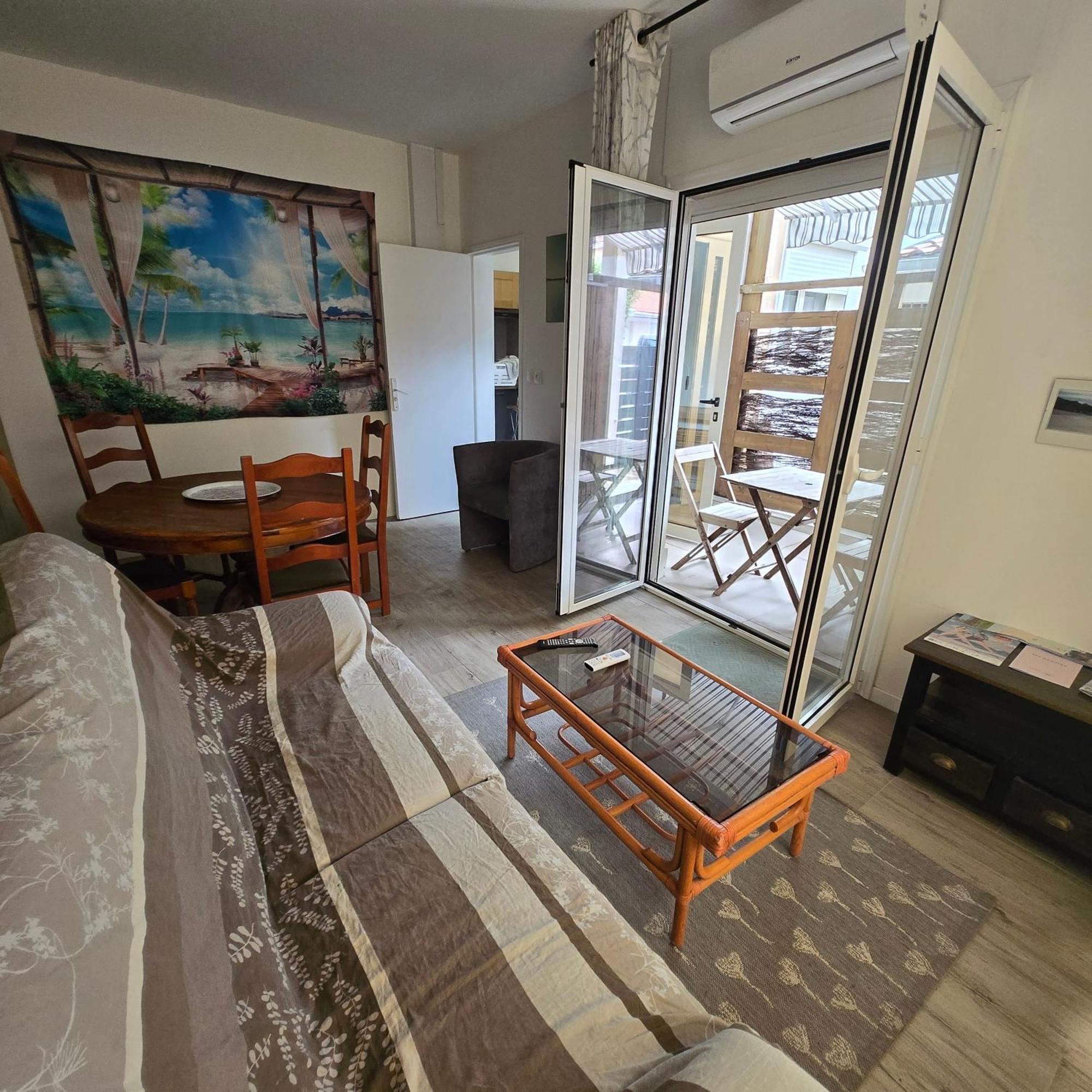 Apartment T2 Climatise Independant Avec Terrasse Centre A 3 Minutes Des Plages Et Des Rue Pietones